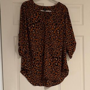 Leopard Print Women's Top